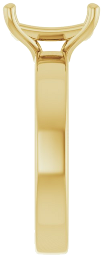 Sužadėtuvių Žiedas „Solitaire“ 10k yellow gold Emerald 9mm x 7mm (4)