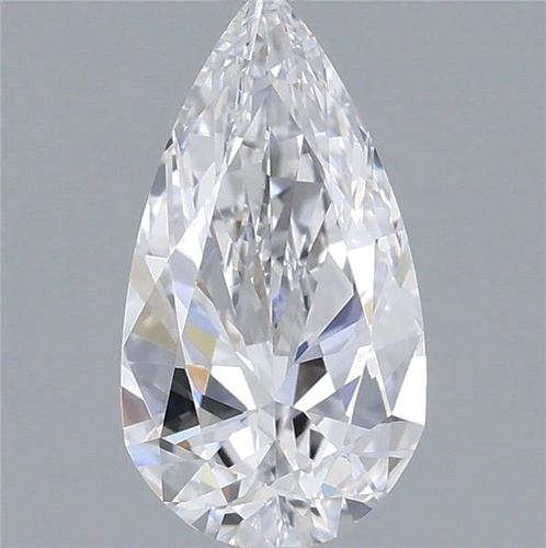 0.5 carat D-VVS1 Natūralus Pear Deimantas (1)