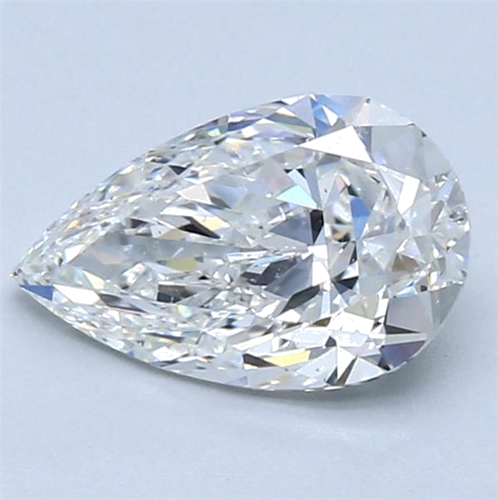 1.71 carat G-SI2 Natūralus Pear Deimantas (1)