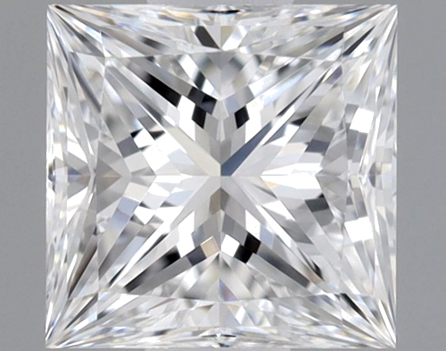 0.51 carat D-VVS2 Natūralus Princess Deimantas (1)