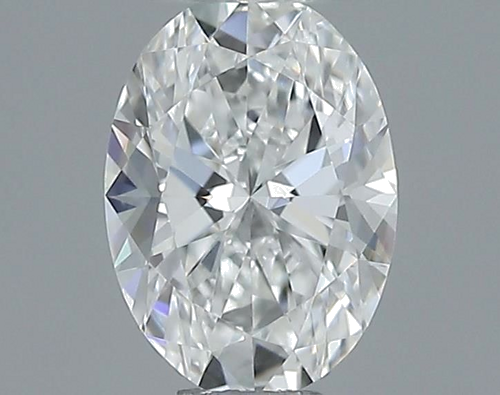 0.5 carat F-VVS2 Natūralus Oval Deimantas (1)
