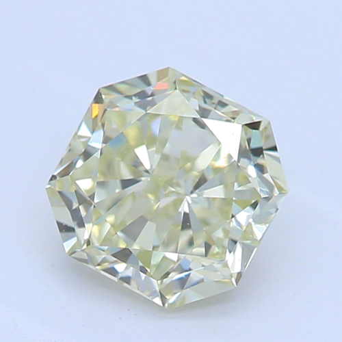 0.54 carat Fancy Light Grayish Yellowish Green-VVS2 Natūralus Radiant Deimantas (1)