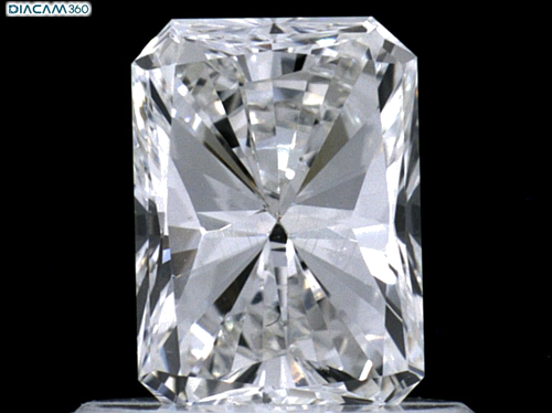 0.69 carat G-VVS2 Natūralus Radiant Deimantas (1)