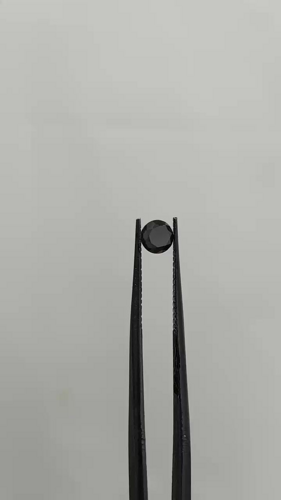0.51 carat Fancy Black-VVS2 Excellent cut Natūralus Round Deimantas (1)