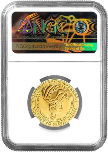 1/2 oz Martha Washington 2007 JAV auksinė moneta NGC PF 70 Ultra Cameo (2)