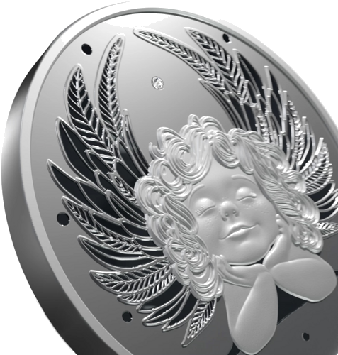 1 oz Сребърен Ангел 2025 Ниуе сребърна монета (4)