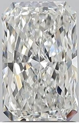 1.5 carat G-SI1 Natūralus Radiant Deimantas (1)