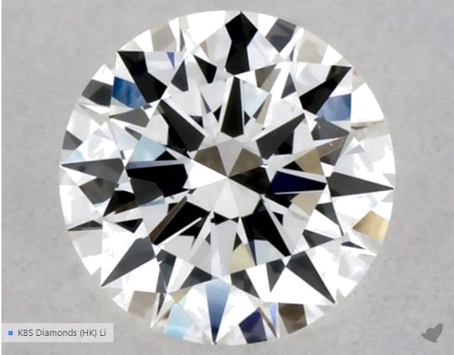 0.41 carat F-VS2 Excellent cut Natūralus Round Deimantas (1)