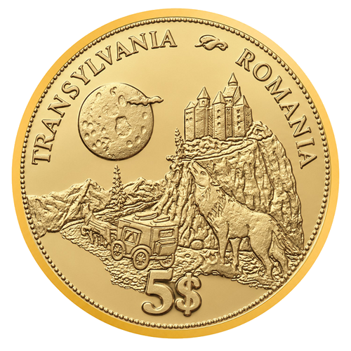 2006 Transilvānija 5 dolāri Fidži zelta monēta (1)