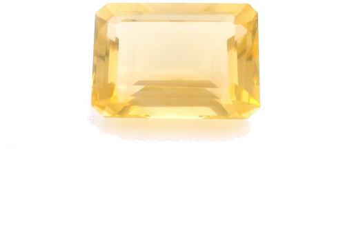 7.4 carat YELLOW STEP cut Octagonal Citrine (1)