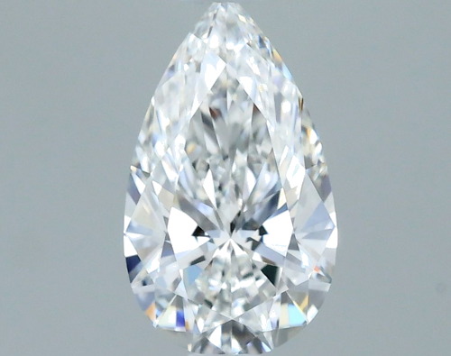 0.57 carat E-VVS1 Natūralus Pear Deimantas (1)