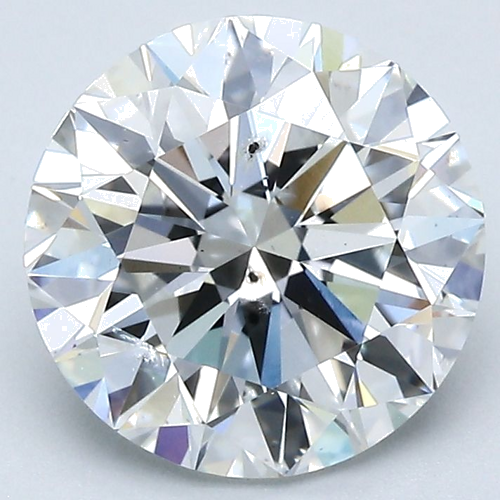 3.02 carat F-SI2 Very Good cut Natūralus Round Deimantas (1)