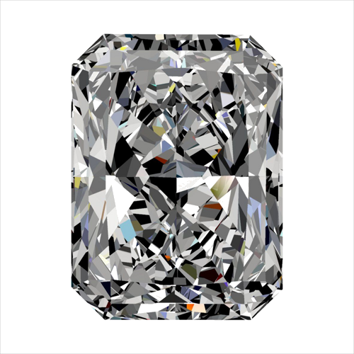 0.41 carat G-VVS1 Natūralus Radiant Deimantas (1)