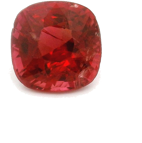 0.63 carat RED Cushion Spinel (1)
