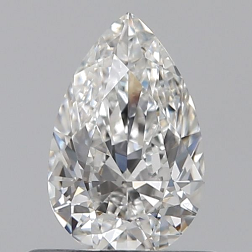 0.5 carat F-VVS1 Natūralus Pear Deimantas (1)