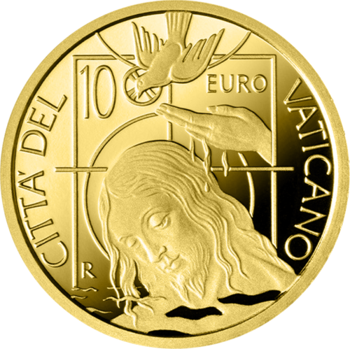 3 g Baptism Sacrament 2022 Vatican 10 Euro Gold Coin (1)