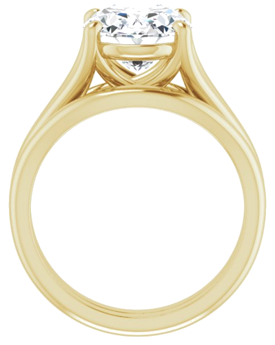 Sužadėtuvių Žiedas „Solitaire“ 14k yellow gold Oval 11mm x 9mm (7)