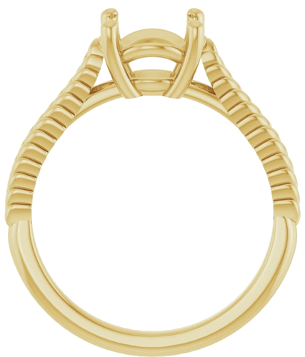 Sužadėtuvių Žiedas „Solitaire“ 14k yellow gold Round 8mm (2)