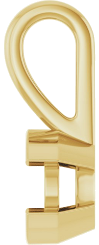 14K Yellow 5.2 mm Round Pendant Mounting (3)