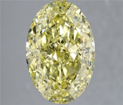 3.82 carat Fancy Intense Yellow-VS2 Natūralus Oval Deimantas (1)