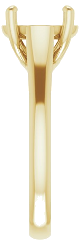 Sužadėtuvių Žiedas „Solitaire“ 14k yellow gold Round 9.4mm (4)