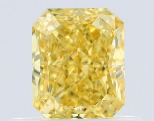 0.5 carat Fancy Intense Yellow-VS2 Natūralus Radiant Deimantas (1)