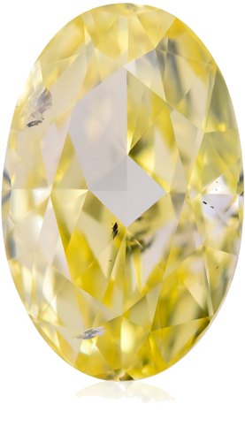 2.0 carat Fancy Intense Yellow-SI2 Natūralus Oval Deimantas (1)