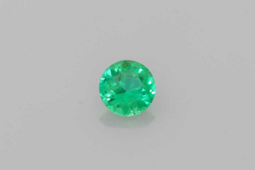 0.172 carat GREEN Round Smaragdas (1)