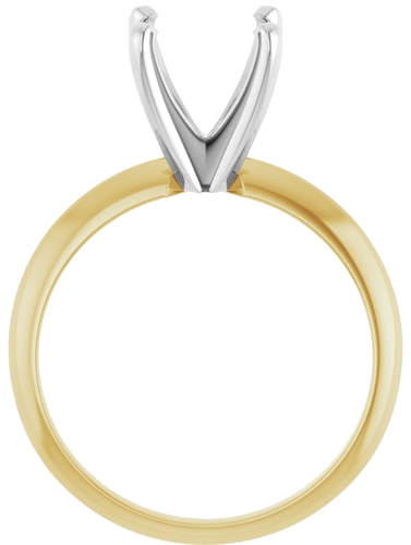 Sužadėtuvių Žiedas „Light Solitaire“ 585 Baltojo Ir Geltonojo Aukso Round 8.6mm x 9.1mm (2)