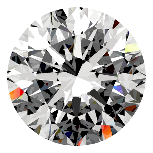 0.5 carat I-VS2 Excellent cut Natūralus Round Deimantas (1)