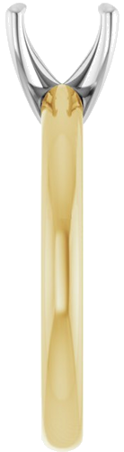 Sužadėtuvių Žiedas „Solitaire“ 585 Baltojo Ir Geltonojo Aukso Oval 8mm x 6mm (4)