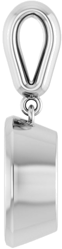 Pakabukas „Bezel-Set Charm“ 925 Sidabro Oval 11mm x 9mm (3)