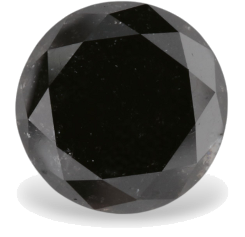 2.3 carat Fancy Black-VVS2 Excellent cut Natūralus Round Deimantas (1)