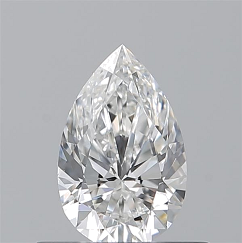 0.5 carat F-VVS2 Natūralus Pear Deimantas (1)