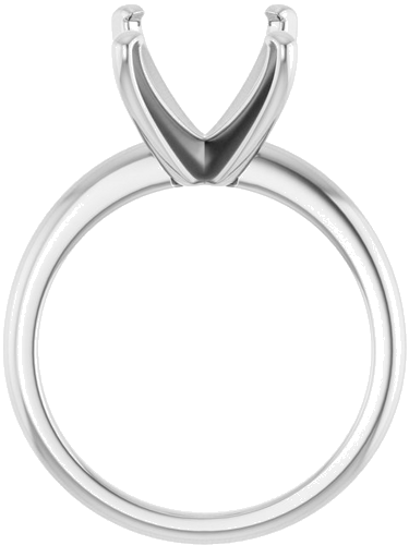 Sužadėtuvių Žiedas „Solitaire“ 14k white gold Emerald 11mm x 9mm (2)