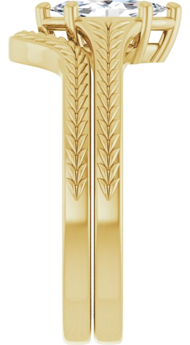 Sužadėtuvių Žiedas „Solitaire“ 14k yellow gold Marquise 8mm x 4mm (9)