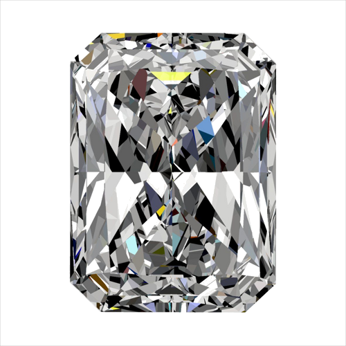 0.4 carat E-VS2 Natūralus Radiant Deimantas (1)