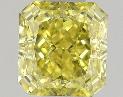 0.56 carat Fancy Vivid Yellow-VVS1 Natūralus Radiant Deimantas (1)