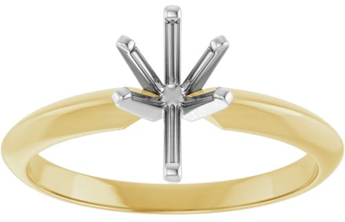 Sužadėtuvių Žiedas „Lightweight Solitaire“ 585 Baltojo Ir Geltonojo Aukso Pear Shape 8.5mm x 5mm (3)