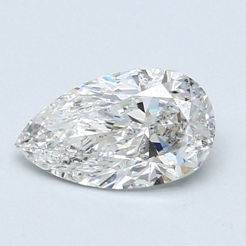 1.0 carat E-SI2 Natūralus Pear Deimantas (1)