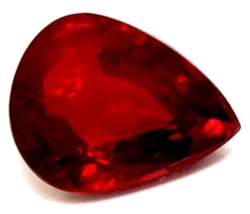 0.63 carat RED Pear Rubinas (1)