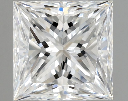0.5 carat E-VVS1 Natūralus Princess Deimantas (1)