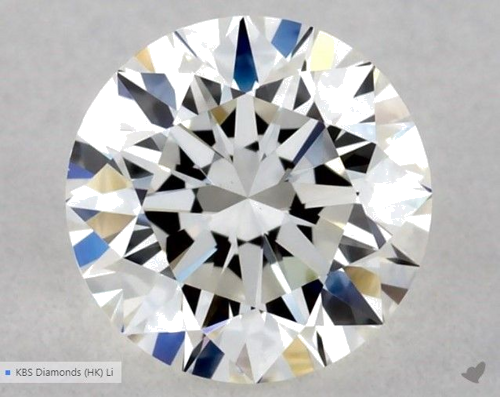 0.51 carat H-VVS2 Excellent cut Natūralus Round Deimantas (1)