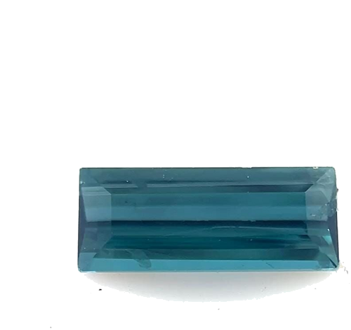 0.7 carat BLUE Baguette Tourmaline (1)