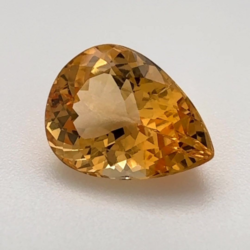 3.08 carat ORANGE Pear Topaz (1)