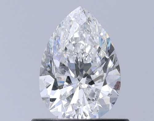 0.7 carat F-SI2 Natūralus Pear Deimantas (1)