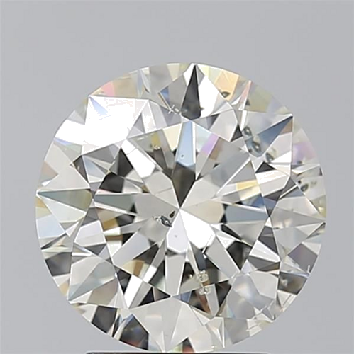3.01 carat K-SI2 Excellent cut Natūralus Round Deimantas (1)