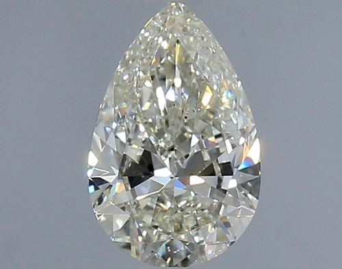 0.9 carat K-SI2 Natūralus Pear Deimantas (1)