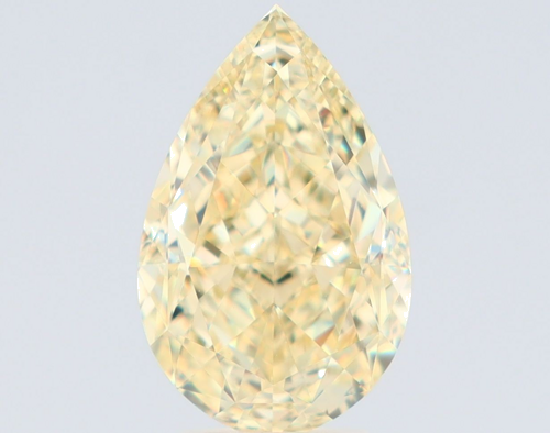 5.02 carat Fancy Light Yellow-VS1 Natūralus Pear Deimantas (1)