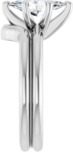 14K White  10x5 mm Marquise Solitaire Engagement Ring Mounting (9)